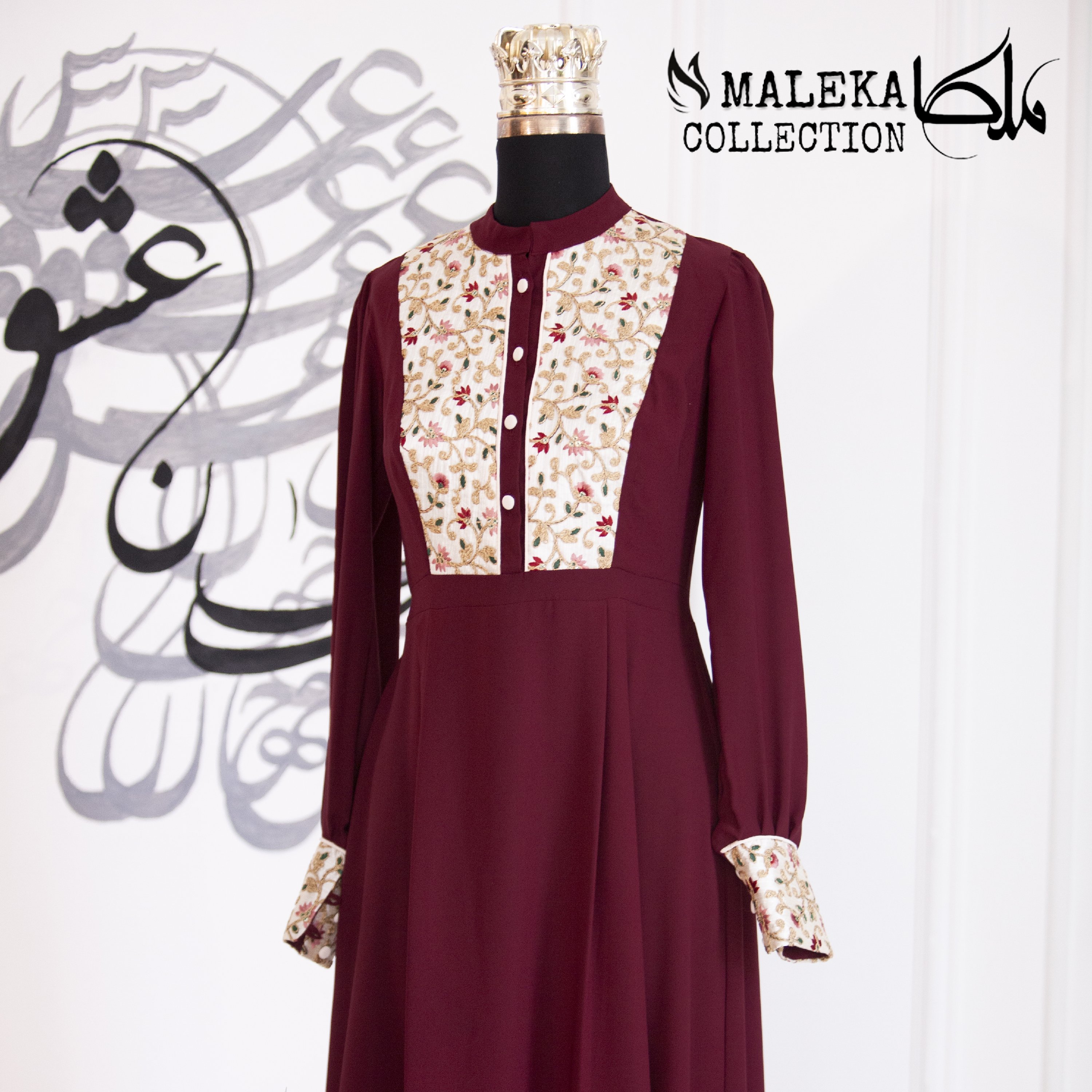 مانتو زرشکی نرگس