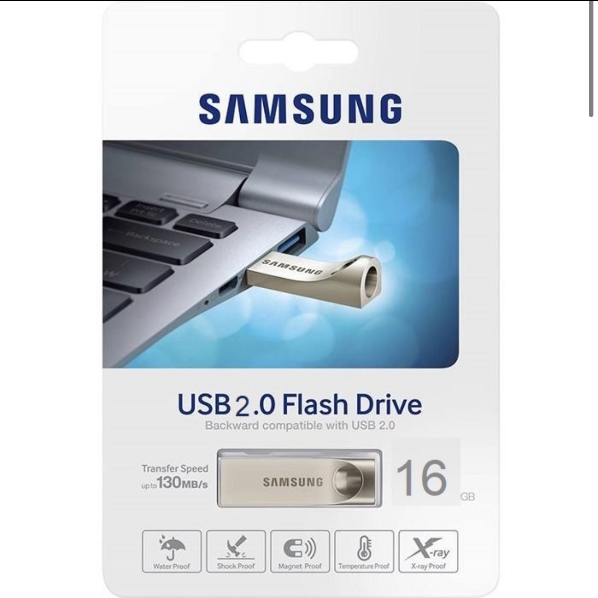 فلش 16 گیگ samsung مدل Bar گارانتی تعویض مادام العمر 