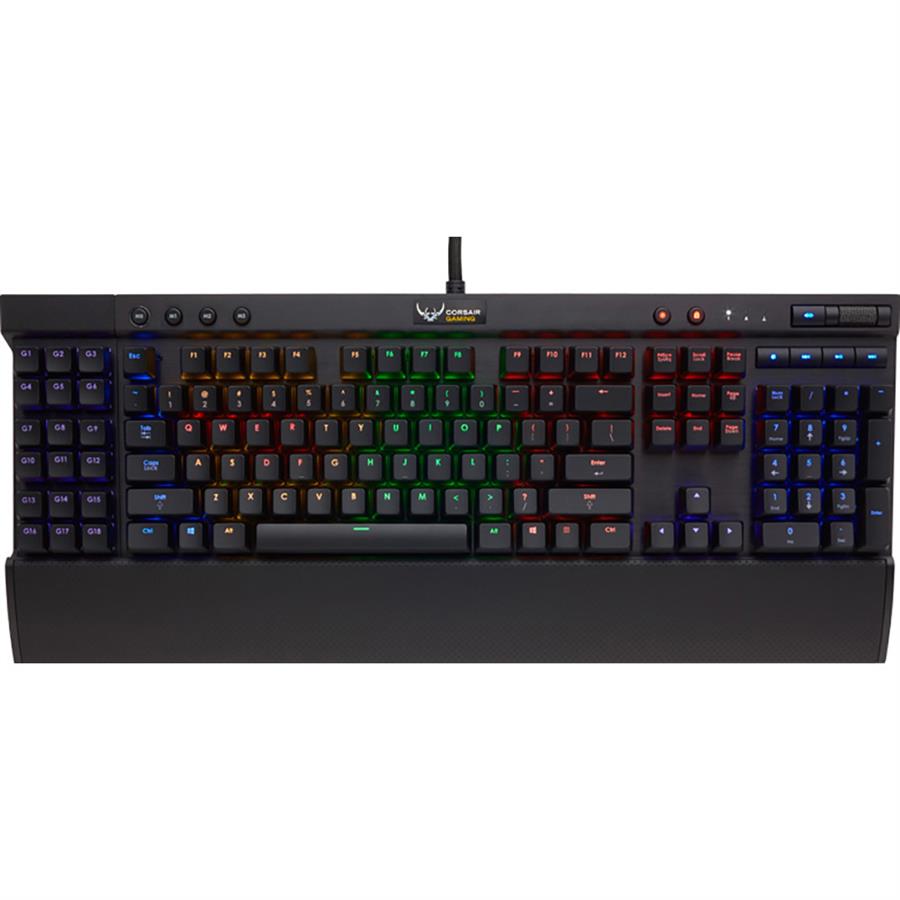 کیبورد با سیم گیمینگ کورسیر مدل کی 95 آر جی بی مکانیکال چری ام ایکس رد