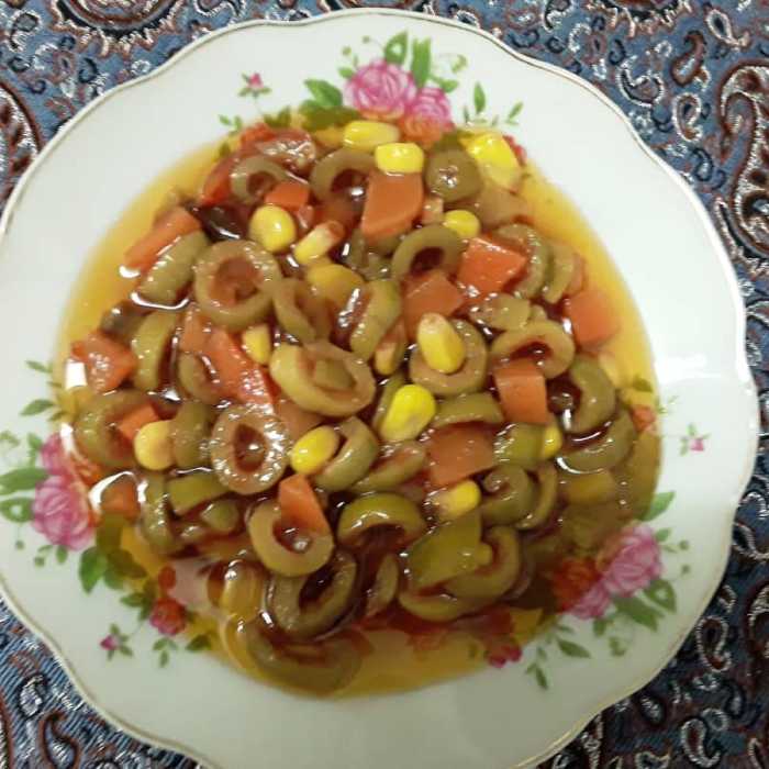 ترشی زیتون یونانی پرسس(خیلی خوشمزه و پرطرفدار)