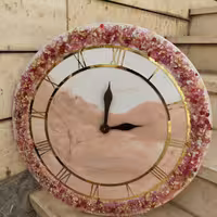 ساعت دیواری رزینی مدل کریستال