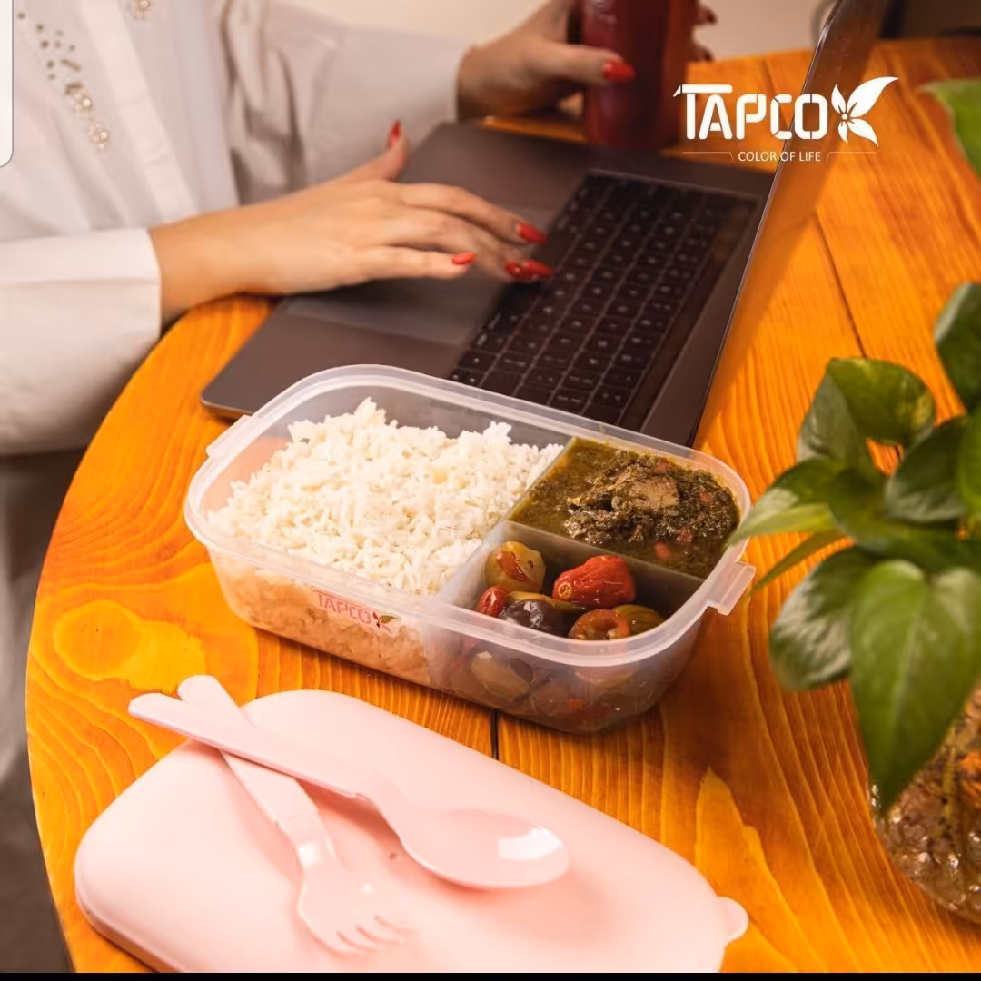 لانچ باکس یک طبقه تاپکو  با تقسیم سه عددی