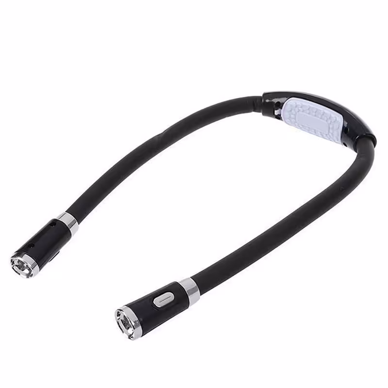 چراغ قوه مدل گردنی انعطاف پذیر باتری خور