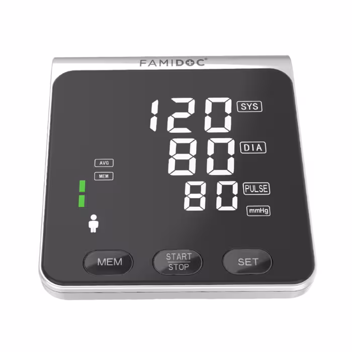 دستگاه فشار خون دیجیتالی فامیدوک با صفحه نمایشگر بزرگ و تشخیص جنسیت