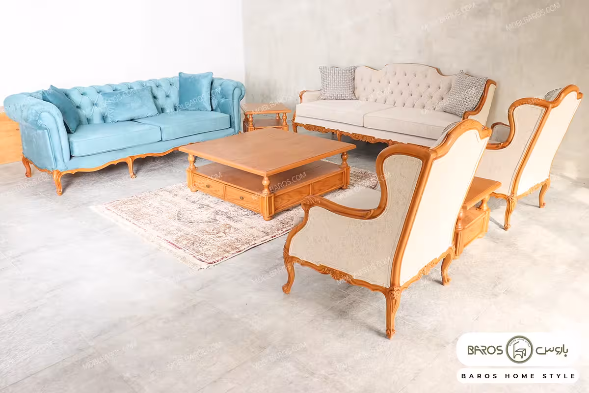 مبل کلاسیک رومینا جورجیا چستر کد 2