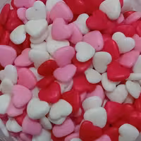 ترافل قلبی صورتی سفید و قرمز 50 گرمی