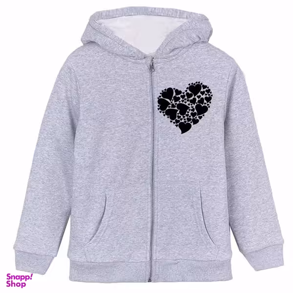 سویشرت دخترانه مدل قلب P05