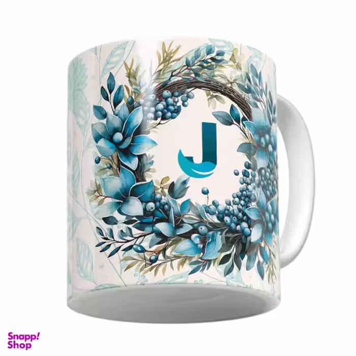 ماگ لاژید مدل حرف J طرح الفبا کد ALP01