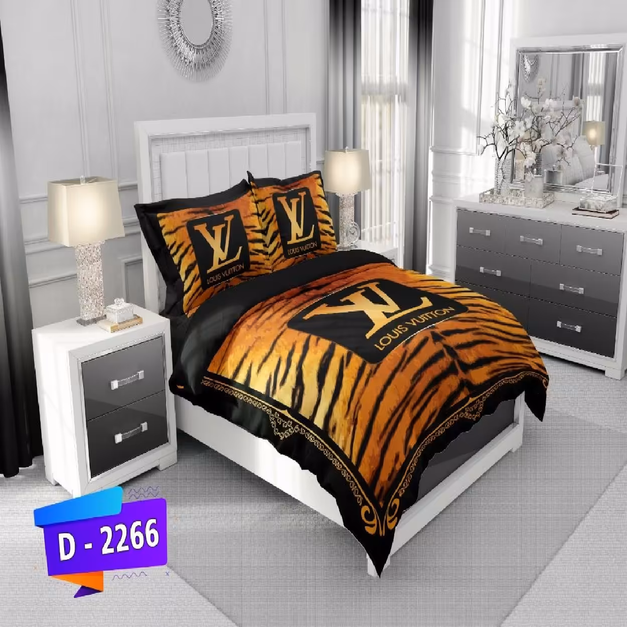 سرویس روتختی لمان کد 2266 دونفره 6 تکه