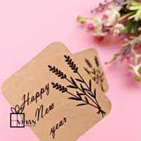 کارت تبریک نوروزی کرافت پشت ساده تک برگ بسته 12 تائی 17