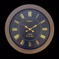 ساعت دیواری چوبی (واناچای)4121 زمینه مشکی  قطر 90 و  سفارش در رنگ طوسی و سفید( هزینه ارسال به صورت پس کرایه می باشد) 