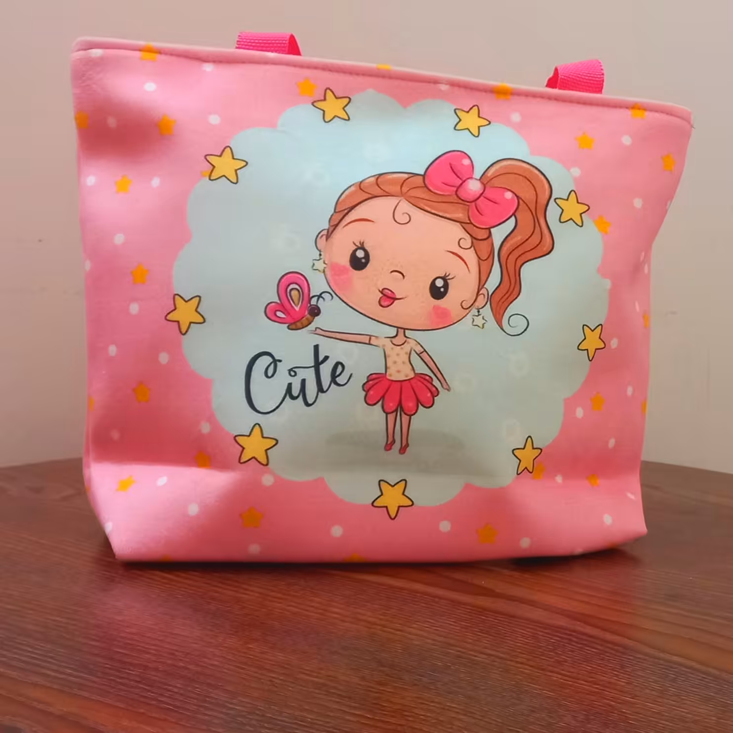 کیف دخترانه مخمل بزرگ ابعاد 24در30سانت