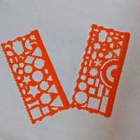 خط کش نیمه شله ای بسته 2 عددی