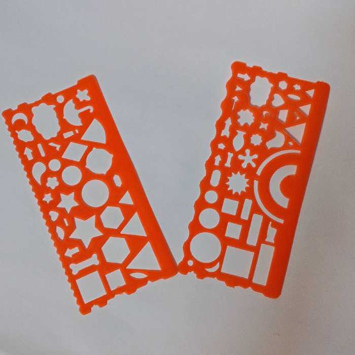 خط کش نیمه شله ای بسته 2 عددی