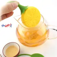 دمنوش ساز سیلیکونی لیمو کد W257-8 دو رنگ لیمویی و نارنجی