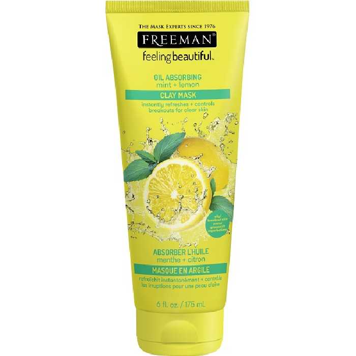 ماسک صورت خاک رسی نعناع و لیمو فریمن اصل