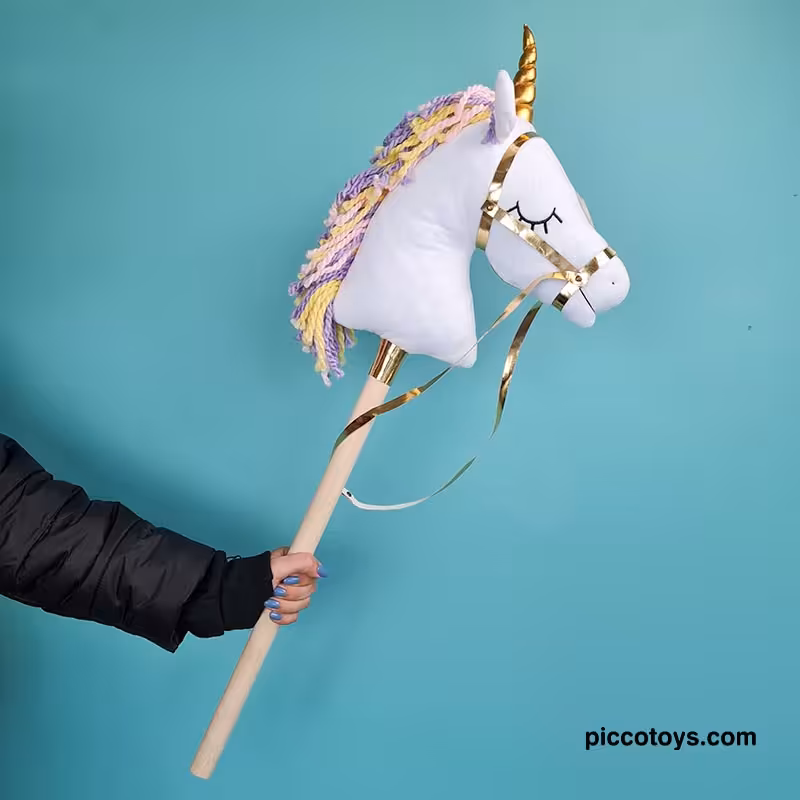 واکر کودک چوبی طرح یونیکورن رنگ سفید کد P/FH005/D