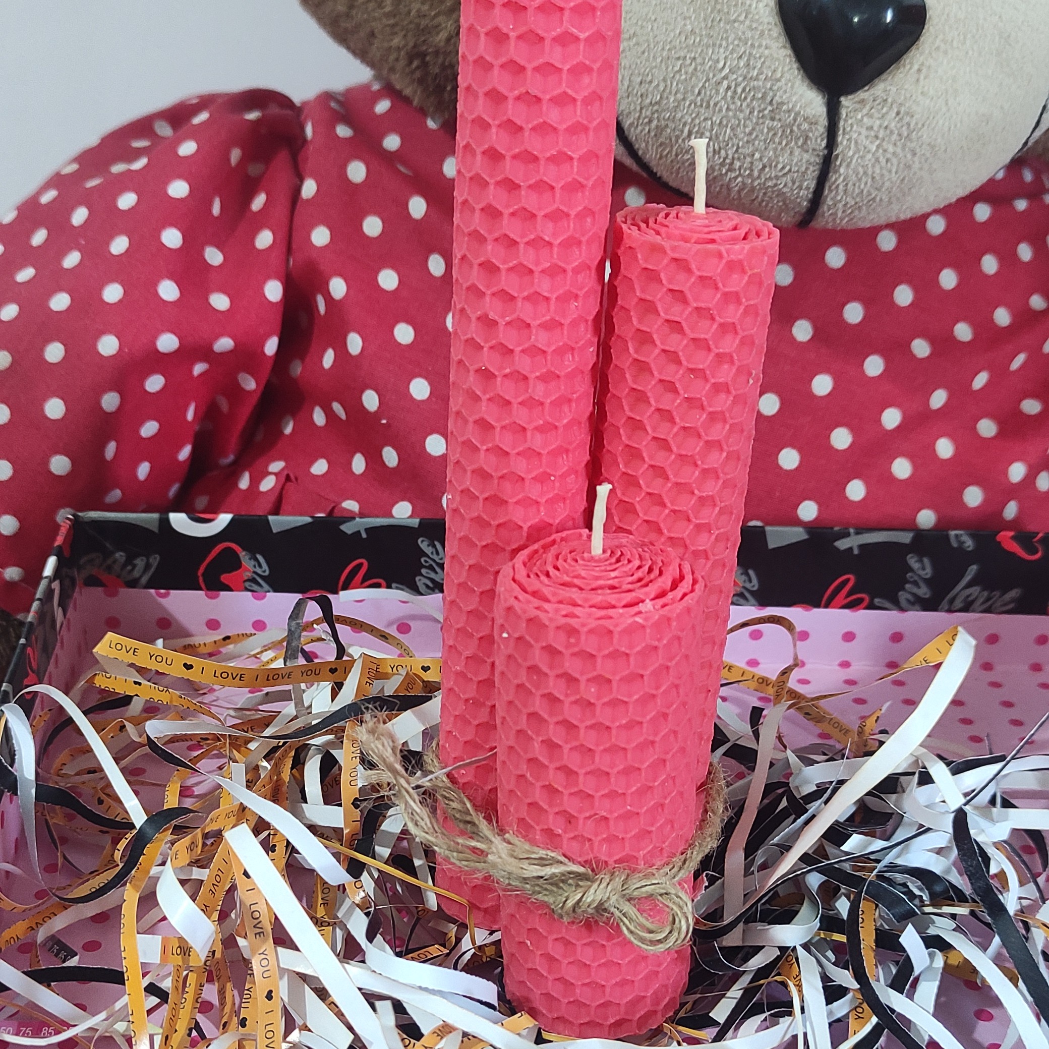 شمع دست ساز موم عسل طبیعی