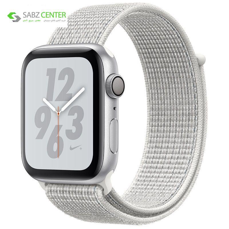ساعت هوشمند اپل Apple Watch 4 Nike Silver Aluminum Case with Summit White Nike Sport Loop 44mm