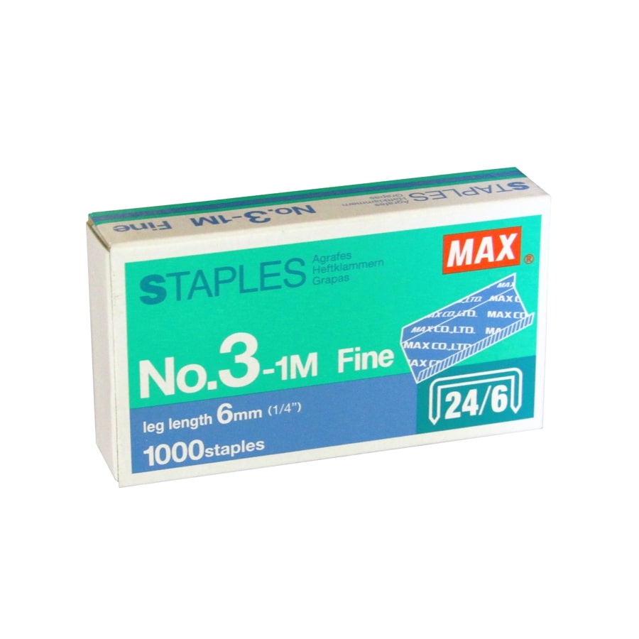 سوزن منگنه سایز 24/6 بسته 1000 عددی مکس