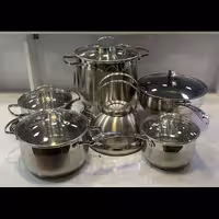 سرویس قابلمه استیل ویکالینا 12 پارچ باکتری