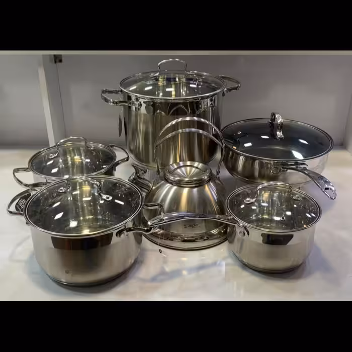 سرویس قابلمه استیل ویکالینا 12 پارچ باکتری