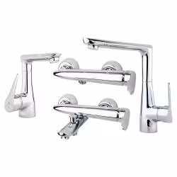 ست شیر آلات راسان  مدل رابیت  کروم