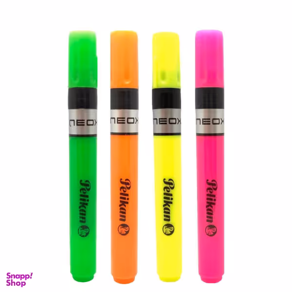 ماژیک علامت گذار پلیکان مدل neox بسته 4 عددی