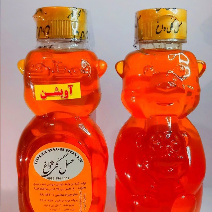 عسل طبیعی بانشان سیب سلامت در بسته های 380 گرمی آسان مصرف