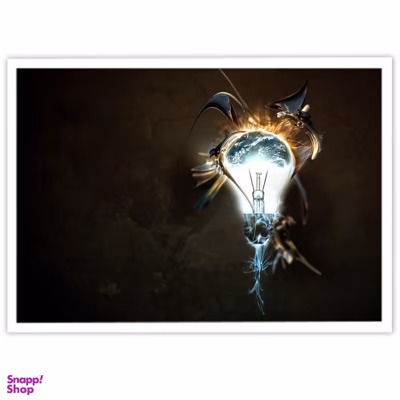 تابلو بکلیت طرح لامپ و روشنایی مدل W-S2695