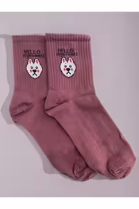 جوراب صورتی مردانه و زنانه تنیس کالج 6 ساله Forever