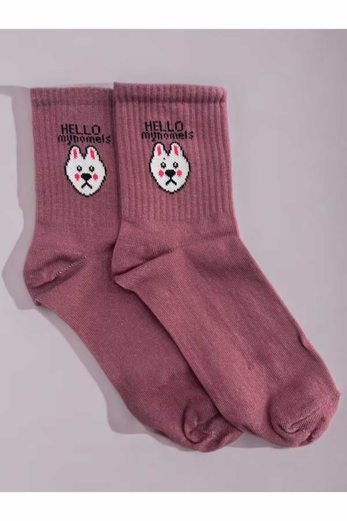 جوراب صورتی مردانه و زنانه تنیس کالج 6 ساله Forever