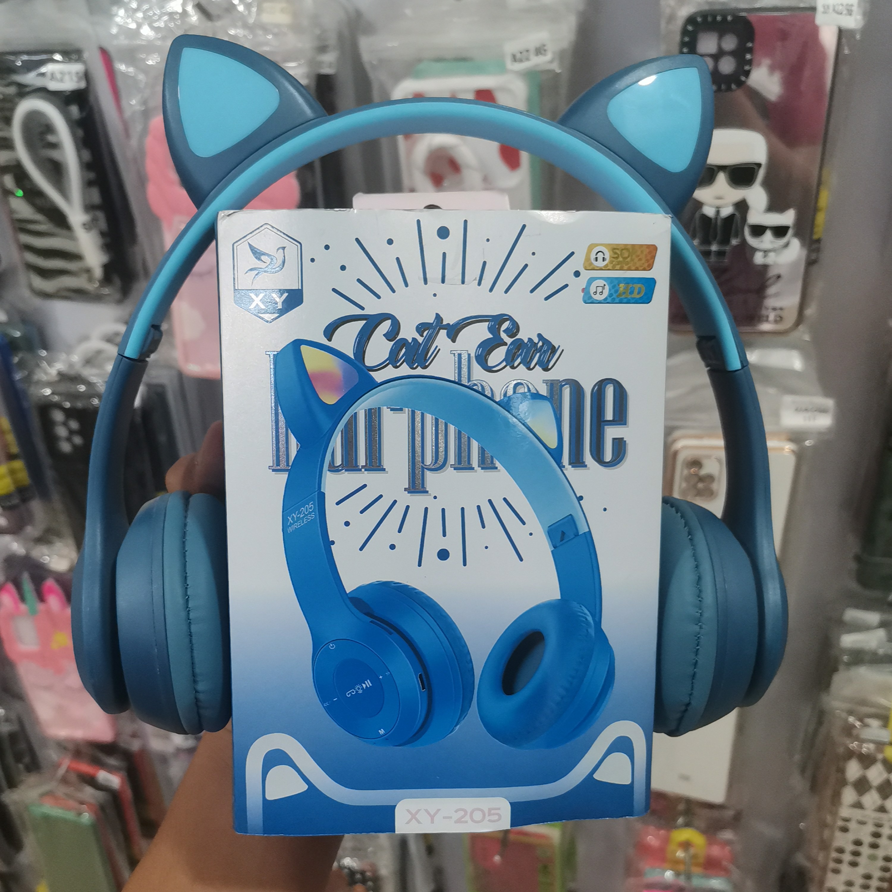 هدفون خرگوشی آبی xy-205