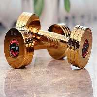 دمبل گرد طلایی وزن 5 کیلوگرم