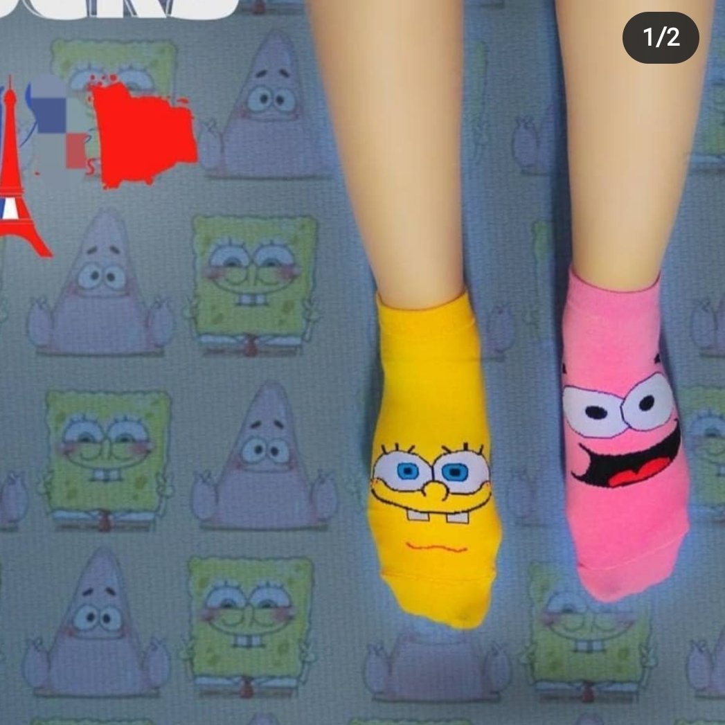 جوراب تا به تا پاتریک و باب اسفنجی