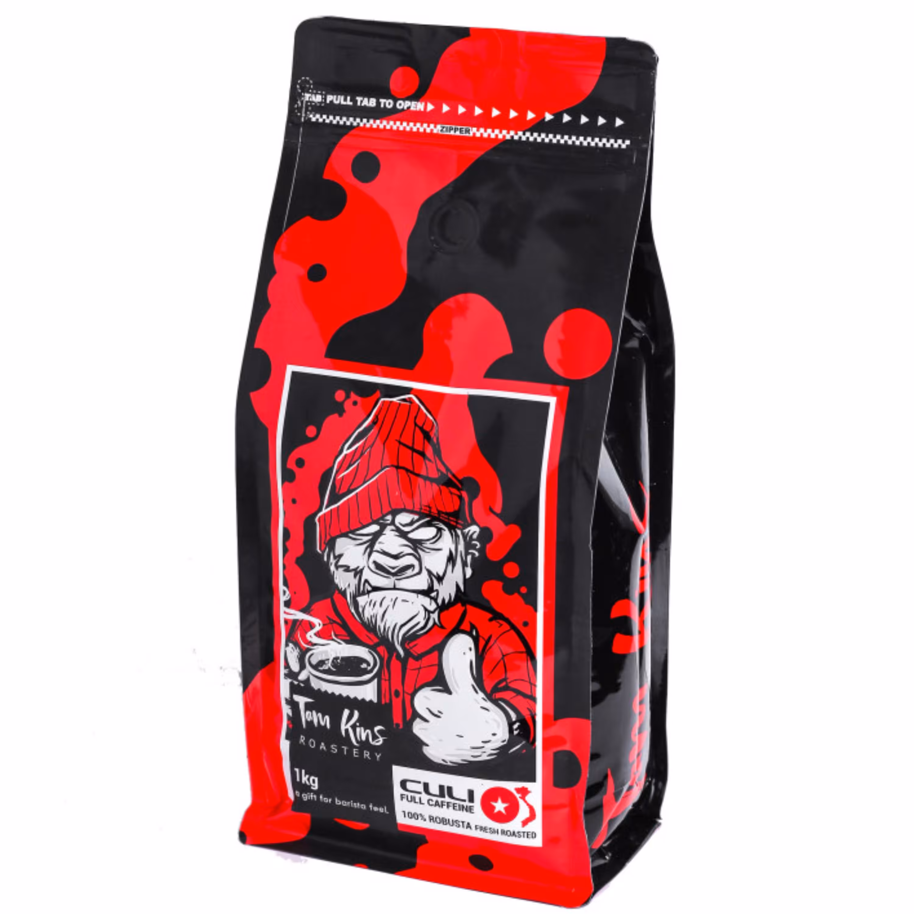 دانه قهوه کولی قرمز 100 درصد روبوستا