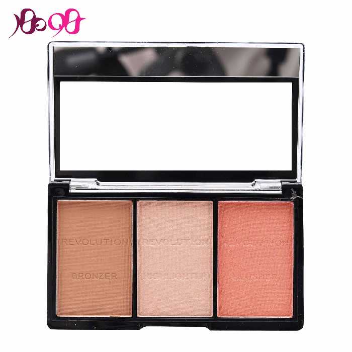 پالت سه کاره رولوشن (رژگونه، هایلایتر و کانتور)