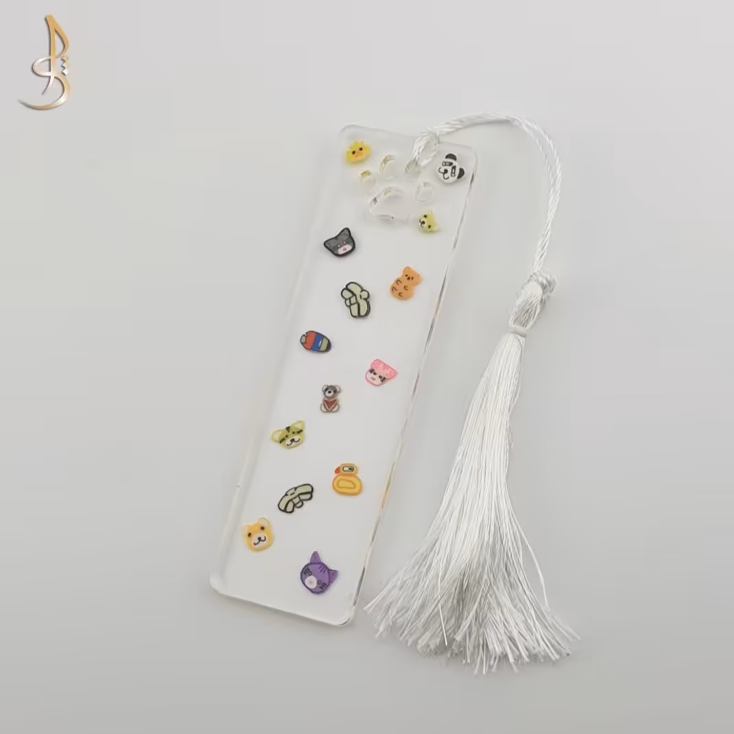 بوکمارک رزینی ( نشانگر کتاب ) 10 در 3  اتصال پنجه فیمو حیوانات کد 038