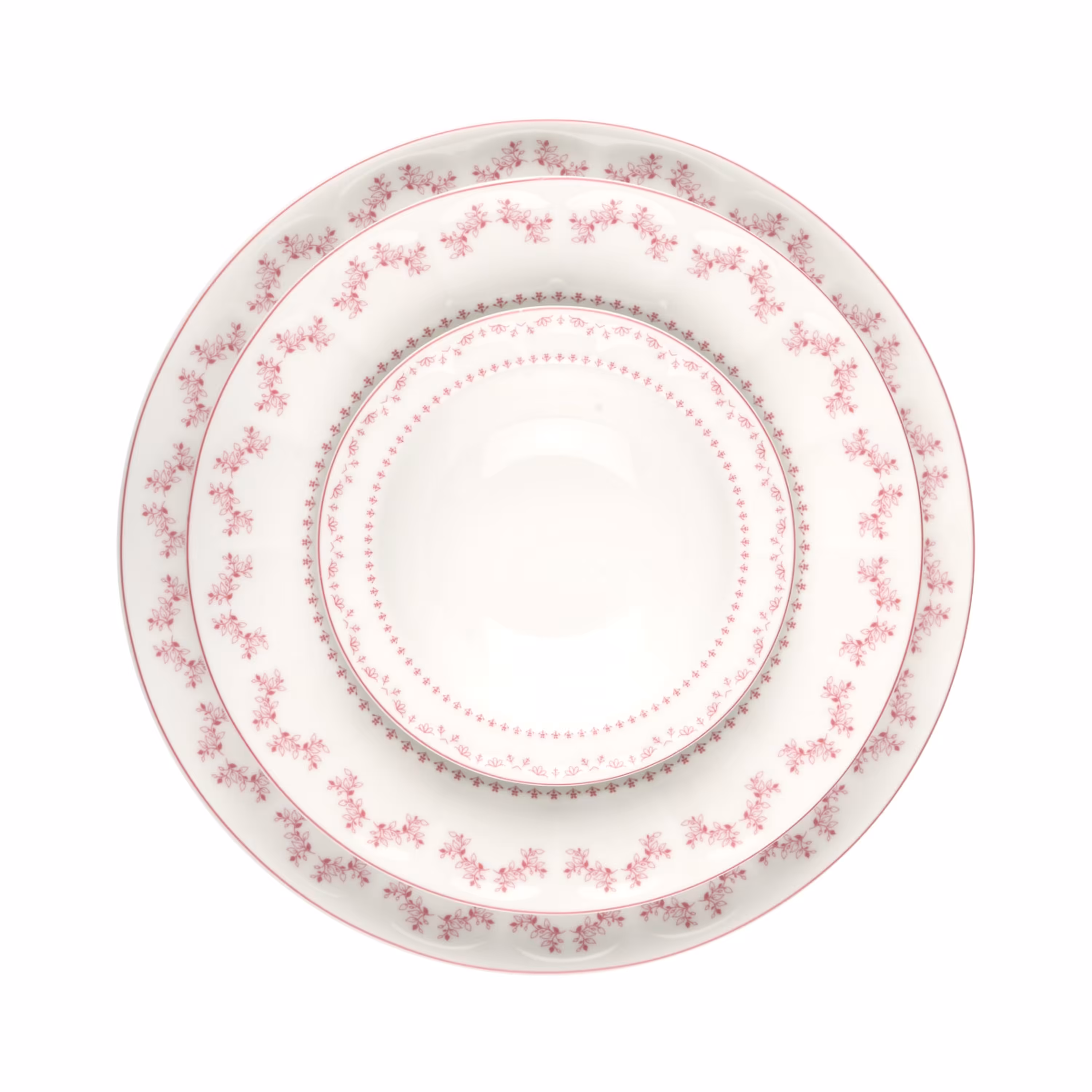 سرویس غذاخوری چینی زرین 6 نفره 29 پارچه فرانسیس صورتی درجه یک