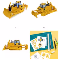 کیت ساخت  ماکت بلدوزر کوماتسو  متحرک 