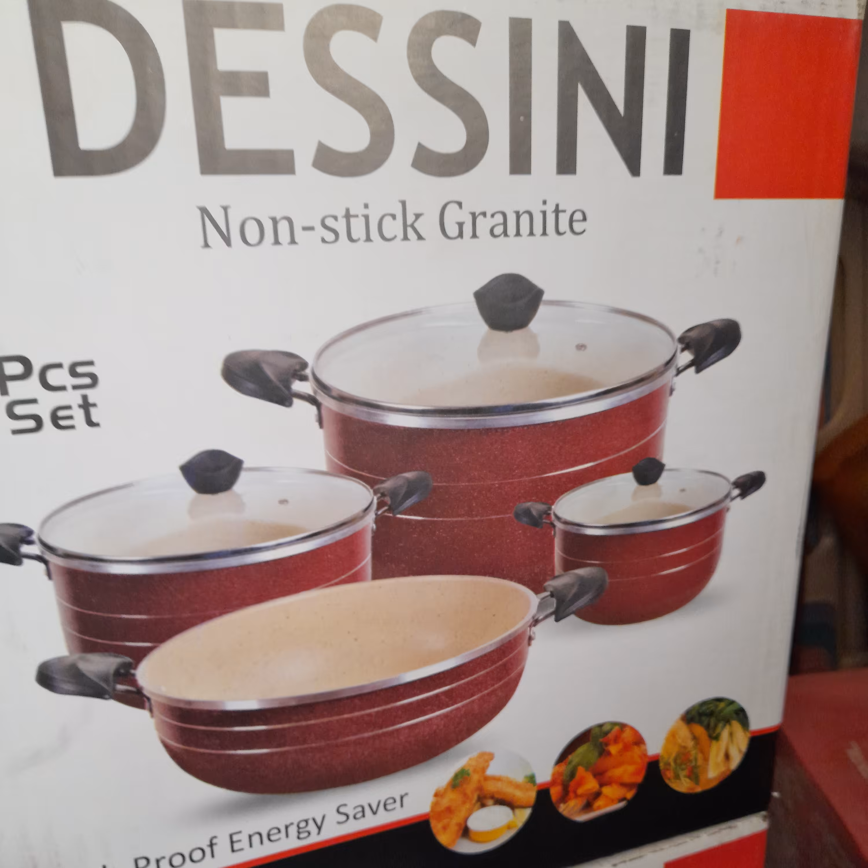 سرویس قابلمه وتابه گرانیتی طرح زنبوری داخل مشکی