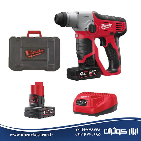 بتون کن دوکاره شارژی 12ولت میلواکی Milwaukee مدل M12H-402C