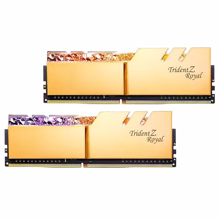 رم کامپیوتر DDR4 دوکاناله 3600 مگاهرتز CL18 جی اسکیل مدل Trident Z Royal ظرفیت 16 گیگابایت