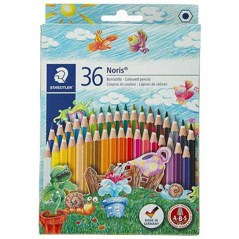 خرید مداد رنگی نوریس کلاب 36 رنگ استدلر بسته مقوایی کد 144ND36