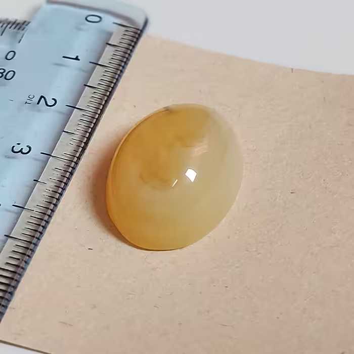 نگین سنگ عقیق زرد تراش دست کد93