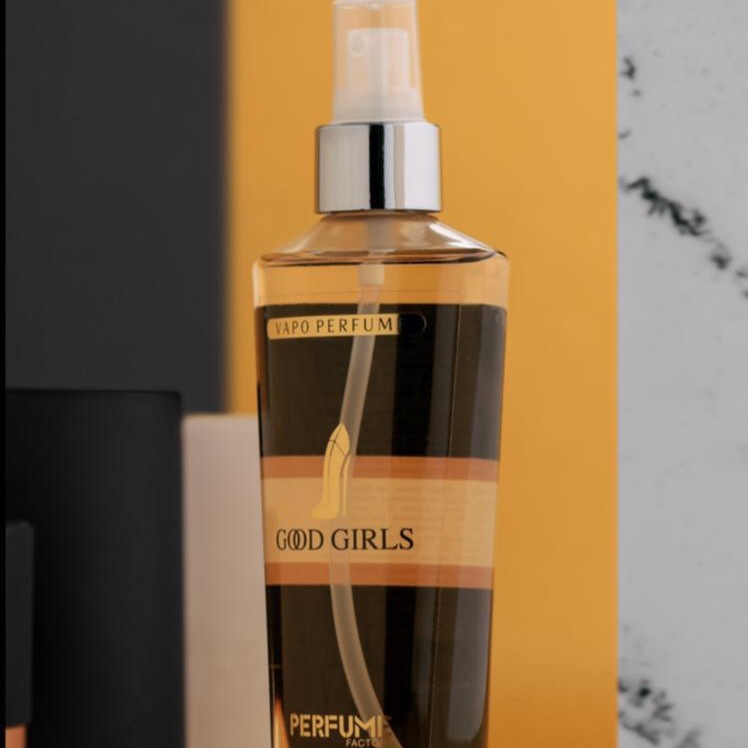 بادی اسپلش سه کاره PERFUME FACTORY با رایحه گودگرل مشکی