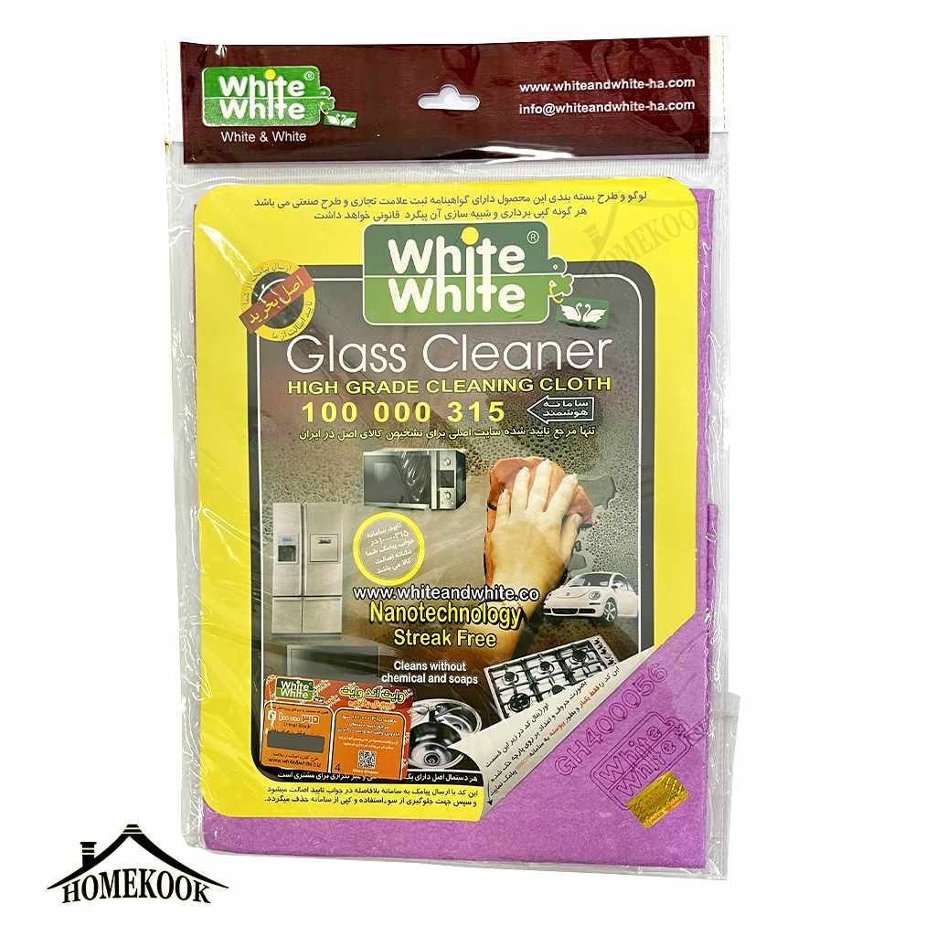 دستمال وایت اند وایت Glass Cleaner