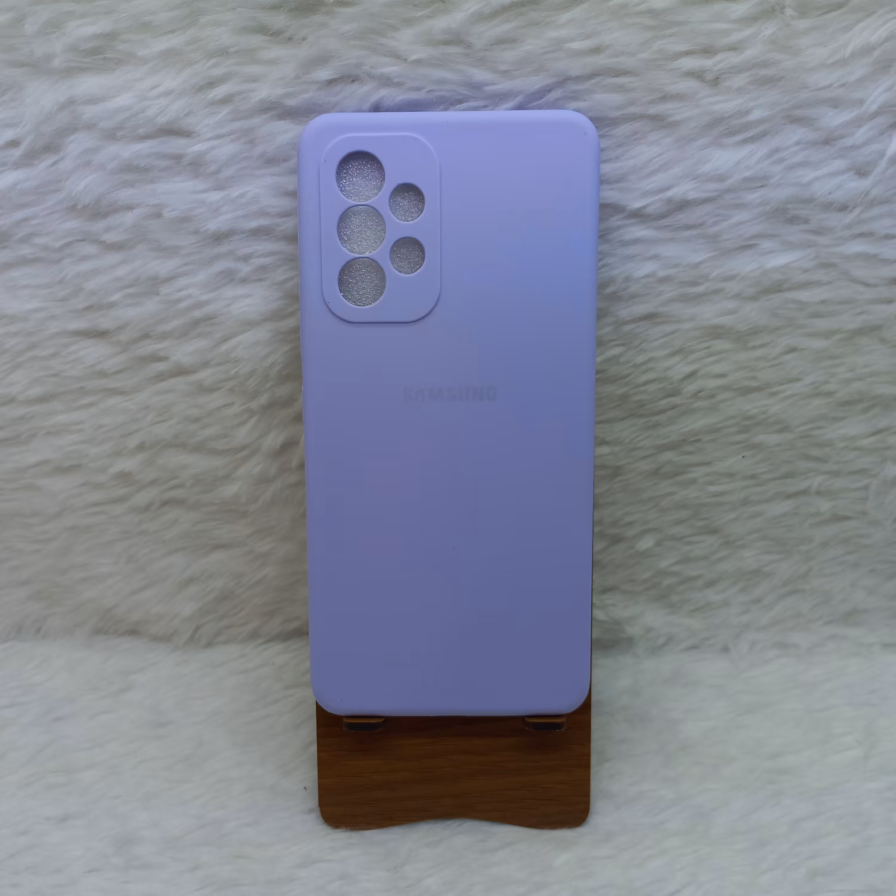 گارد (قاب) گوشی سیلیکونی A53 مدل سیلیکونی پاک کنی کیفیت اورجینال رنگ یاسی مناسب گوشی Samsung A53 5G