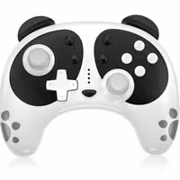 دسته بی سیم با ژیروسکوپ شش محور برای PC و Nintendo Switch با طرح پاندا