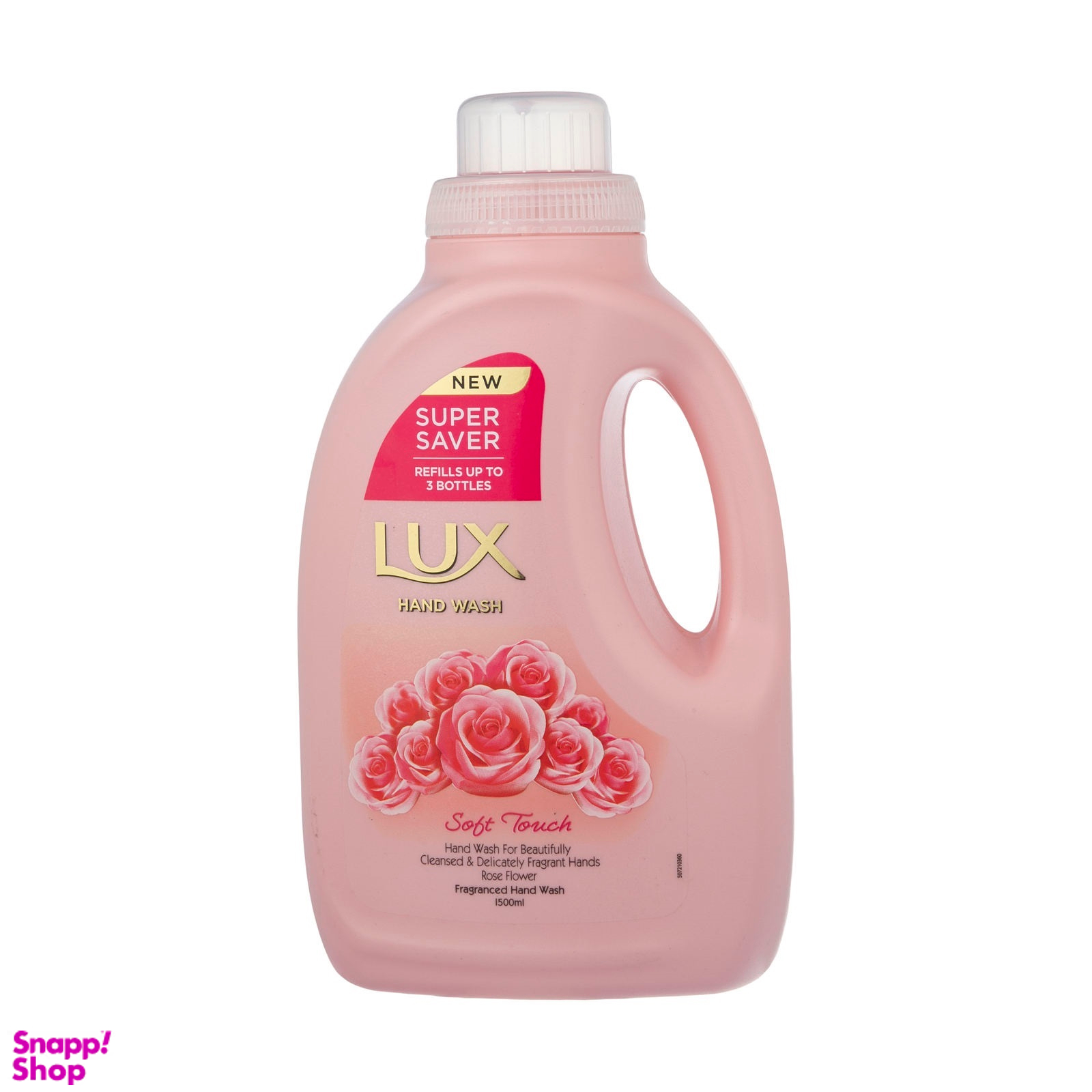مایع دستشویی لوکس (Lux) مدل رز فرانسوی و بادام حجم 1500 میلی لیتر
